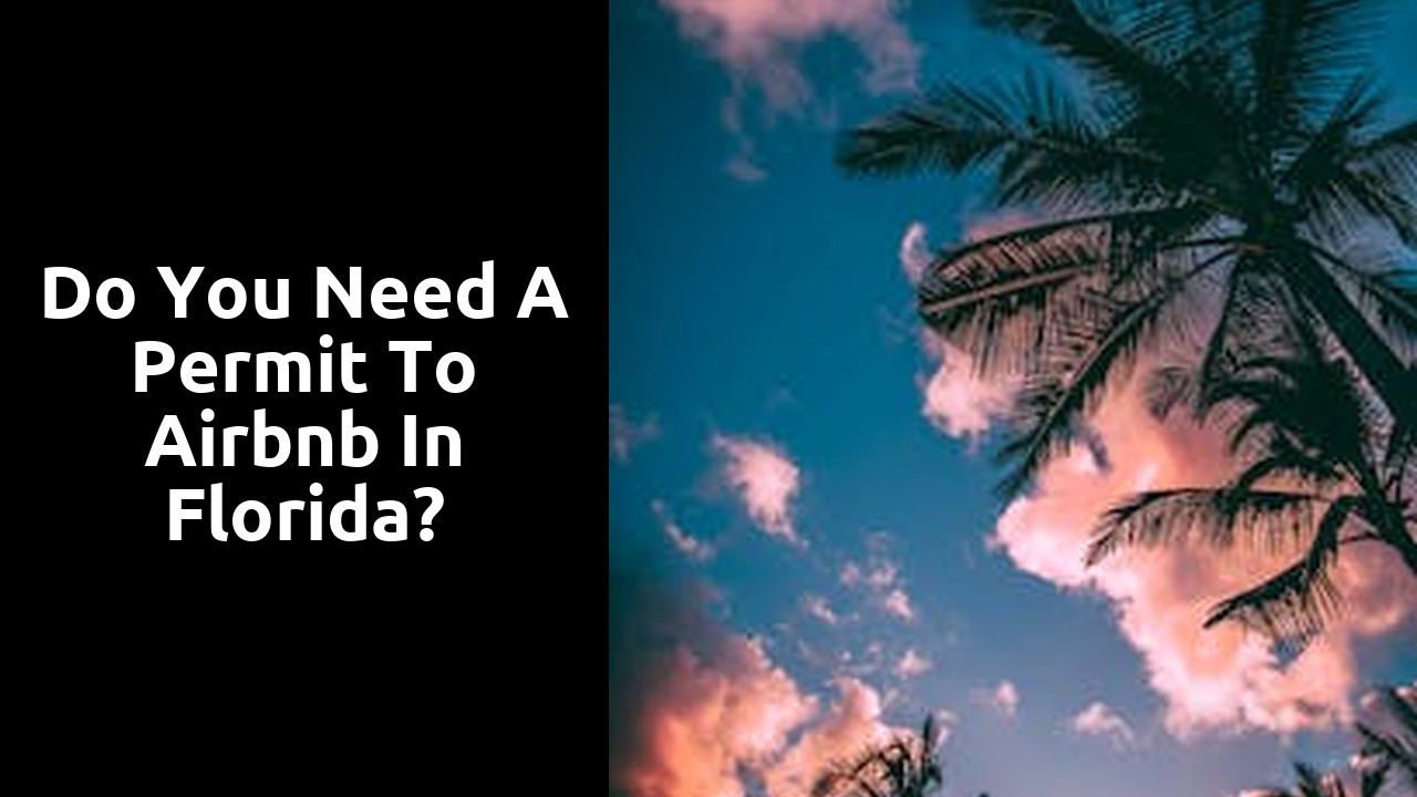 Do you need a permit to Airbnb in Florida?